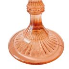 Art Deco Taartplateau Luxval Val St. Lambert Roze 1930’s thumbnail 4