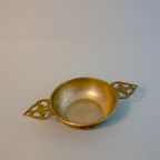 Brass Tin Porringer With Two Ears thumbnail 2