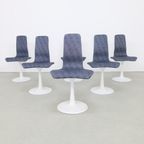6X Vintage Eetkamerstoel Tulpvoet Tulip Chair 1970 thumbnail 4
