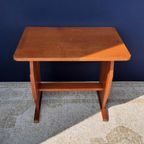 Vintage Bijzettafeltje, Lectuur Tafeltje, Sidetable, Krukje thumbnail 6