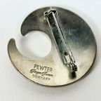 Deens Design - Jorgen Jensen - Tin - Broche - Gesigneerd - 1960'S thumbnail 3