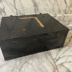 Een Lage Houten Kist, Type Munitiekist, 20e Eeuw thumbnail 5