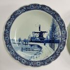 Antieke Wit Blauw Delftsblauwe Borden 40Cm, Wanddecoratie thumbnail 3