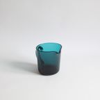 Green Glass Pitcher By Kai Franck For Nuutajarvi Notsjo, Finland 1950S thumbnail 3