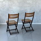 Jaren 70 Klapstoelen 2X Vintage Retro Klapstoel Prijs P/Stuk thumbnail 7