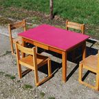 Kindertafel Met 4 Stoeltjes thumbnail 9