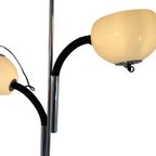 Dijkstra - Rare Model - Space Age Design / Mcm Floor Lamp With Two Shades thumbnail 6
