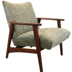 Vintage Fauteuil 'schagen' Midcentury New Upholstery thumbnail 8