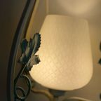 Vintage French Metal Hanging Lamp thumbnail 2