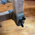 Vintage Industriele Houten Steekwagen Showkar Salontafel thumbnail 12