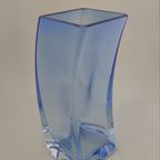 Blue Vase Krosno Poland, 1980S thumbnail 7
