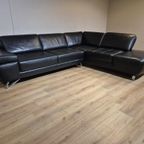 Belform Ibiza Hoekbank - Zwart - Leder - Design - Zgan thumbnail 6