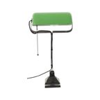 Bauhaus Bureaulamp Notarislamp Erpe Model 52 Groen Emaille thumbnail 12