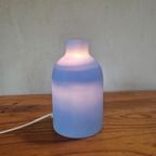 Sce Blanca Vintage Frans Tafellampje Glas Blauw thumbnail 2