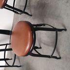 6x Chaise Nicolle Franse Industriële Metalen Design Stoelen thumbnail 7