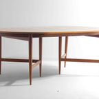 Mid-century Uittrekbare Ovale Eettafel Van Oswald Vermaercke In Teak thumbnail 6