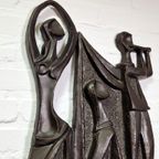 Keramiek Wandsculptuur Paul Vermeire, 1960S thumbnail 9