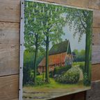 Landelijk Schilderij Van G.J. Bruil 1984 thumbnail 7