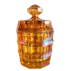 Artdeco Carnival Kristallen Sieradendoos Iriserend Oranje 1930’s thumbnail 2