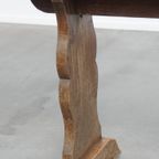 Stijlvolle Antieke Halbank/ Bank Voor Aan De Eettafel Met Een Prachtig Patina thumbnail 12