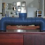 Grote Blauwe Keramieken Vaas Pvc DOK thumbnail 4