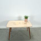 Formica Salontafel Met Messing Poten En Vissen, Coffee Table thumbnail 3