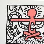 Offset Litho Naar Keith Haring Usa 19-82 36/150 Pop Art Kunstdruk thumbnail 2