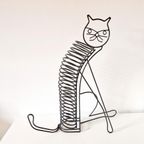Vintage Rek Kat Cd Rek Metalen Pocket Rekje Boekenrekje Dvd thumbnail 6