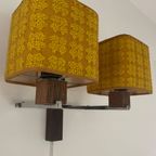 Vintage Wandlampjes. Stoffen Kapjes. Deens Design Lampen. Wandlampjes. thumbnail 2