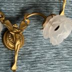 Paar Wandkandelaars In Art Nouveau-Stijl. thumbnail 4