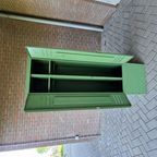 Vintage Lockerkast Legergroene Kledingkast thumbnail 5