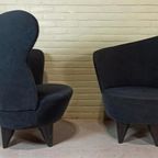 Set Of 2 Vintage Oortjes Design Fauteuils thumbnail 5