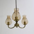 Vintage Hanglamp - 3 Armig, Messing Jaren '70 | 00976 thumbnail 10