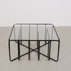 Vintage Zwarte Buisframe Salontafel thumbnail 4