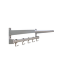 Aluminium Wand Kapstok – Jaren 70 - (mb43) thumbnail 3