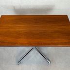 Vintage Verrijdbare Tafel – Teak En Chroom thumbnail 4