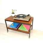 Retro Vintage Kast Lp Kast Tv Meubel Vinyl Audio Meubel thumbnail 2