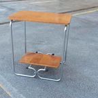 Vintage Bauhaus Art Deco Bijzettafel Sidetable Nachtkastje thumbnail 7