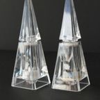 Vintage Wayne Husted Blenko Zout Pepermolen Pyramid Acrylic thumbnail 6