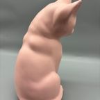 Pastel Roze Mat Keramiek Kat 80'S thumbnail 7