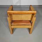 6 X Leather Dining Chair With Inflatable Seat / Leather Seat / Backrest thumbnail 12