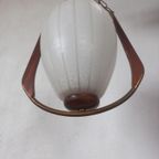 Vintage Deense Teak Design Lamp Glas Design thumbnail 4