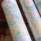 3 Rollen Vintage Behang Met Bloemen, Jaren '80, Made In Belgium thumbnail 11