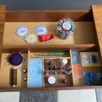Teak Sewing Box Table Danish 1960S thumbnail 6