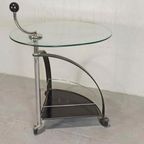 Vintage Postmodern Bijzettafel Trolley thumbnail 12