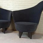 Set Of 2 Vintage Oortjes Design Fauteuils thumbnail 3