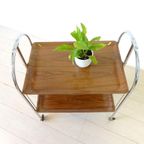 Retro Vintage Bijzettafel Tafel Serveerwagen Jaren 70 thumbnail 6
