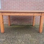 Robuuste Grenen Landelijke Tafel Vintage thumbnail 5