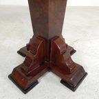 Art Deco Stijl Tafel Met Verschillende Soorten Ingelegd Hout thumbnail 18