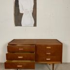 Prachtige Scandinavische Vintage Teak Kaptafel, Ladekast, Commode thumbnail 8